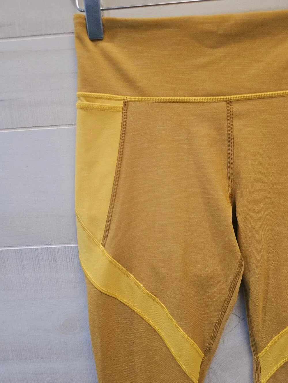 {8} Lululemon Early Extension Hi-Rise Tight Heathered Fools Gold & Honey Lemon - Picture 5 of 13